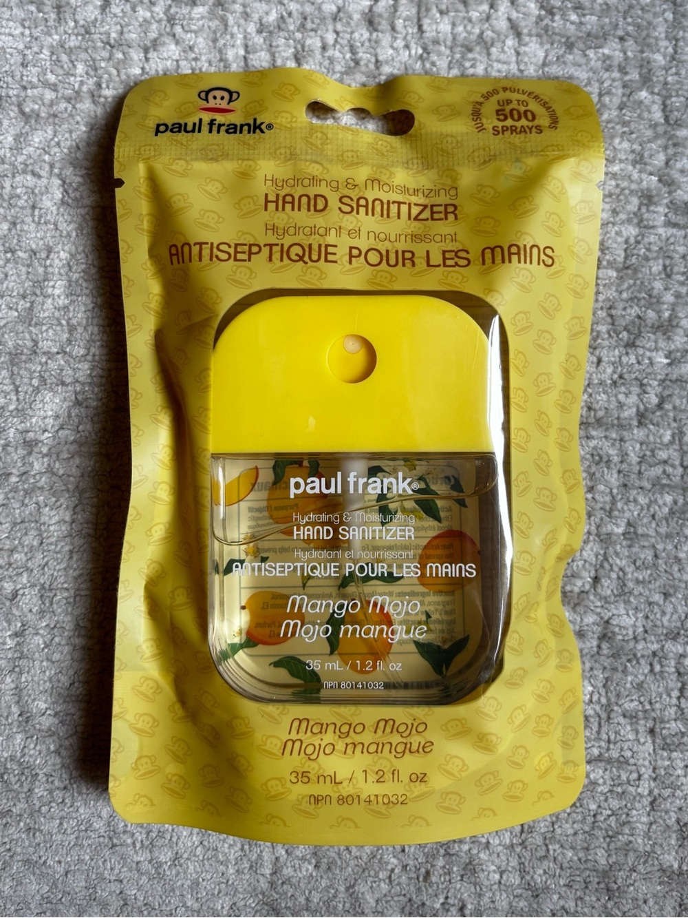 NWT Paul Frank 🥭 Mango Mojo Hydrating Hand Sanitizer